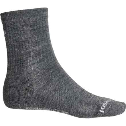 SmartWool Everyday Solid Rib Socks - Merino Wool, Crew (For Men and Women) in Medium Gray