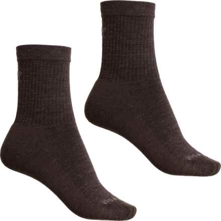 SmartWool Everyday Solid Ribbed Socks - 2-Pack, Merino Wool, Crew (For Men and Women) in Chestnut