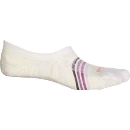 SmartWool Everyday Striped No-Show Socks - Merino Wool, Below the Ankle (For Men and Women) in Moonbeam