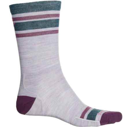 SmartWool Everyday Top Split Striped Socks - Merino Wool, Crew (For Men) in Purple Eclipse