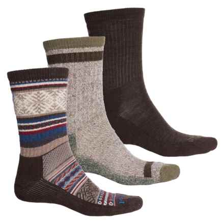 SmartWool Everyday Trio Socks - Merino Wool, Crew (For Men) in Multi Color