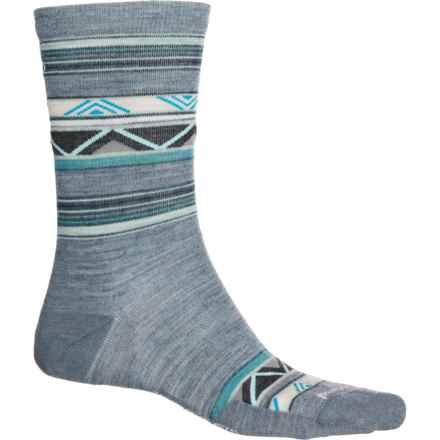 SmartWool Everyday Zero Cushion Zigzag Valley Socks - Merino Wool, Crew (For Men and Women) in Pewter Blue