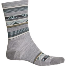SmartWool Everyday Zero Cushion Zigzag Valley Socks - Merino Wool, Crew (For Men) in Light Gray