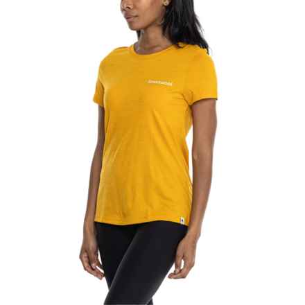 SmartWool Explore the Unknown Graphic T-Shirt - Merino Wool, Short Sleeve in Honey Gold