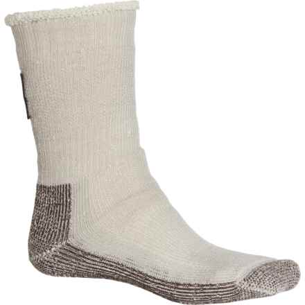 SmartWool Extra-Heavy Cozy Slipper Socks - Merino Wool, Crew (For Men and Women) in Light Gray