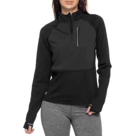 SmartWool Fleece Wind Shirt - Zip Neck, Merino Wool, Long Sleeve