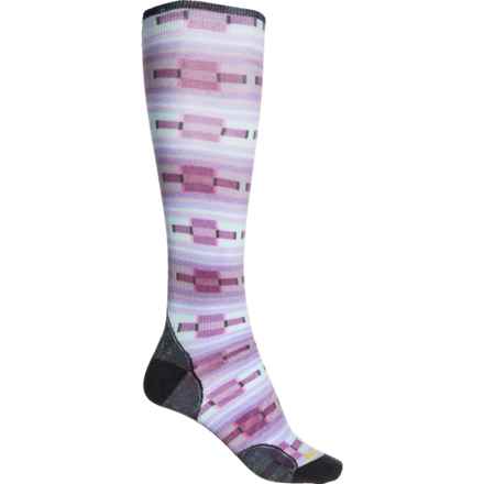 SmartWool Flirt with Me Zero Cushion Ski Socks - Merino Wool, Over the Calf (For Women) in Purple Iris