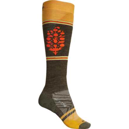 SmartWool FP Movement Targeted Cushion Ski Sock - Merino Wool, Over the Calf (For Women) in Military Olive