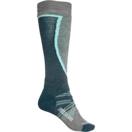 SmartWool Full Cushion Mountain Snowflake Pattern Ski Socks - Merino Wool, Over the Calf (For Women) in Twilight Blue