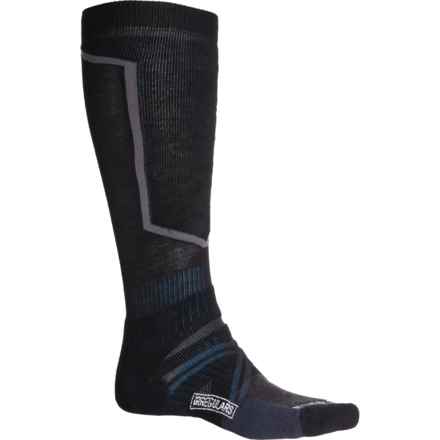 SmartWool Full Cushion Ski Socks - Merino Wool, Over the Calf (For Men) in Black