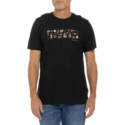 SmartWool Gone Camping Graphic T-Shirt - Merino Wool, Short Sleeve in Black