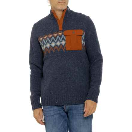 SmartWool Heavy Henley Sweater - Merino Wool in Deep Navy Heather