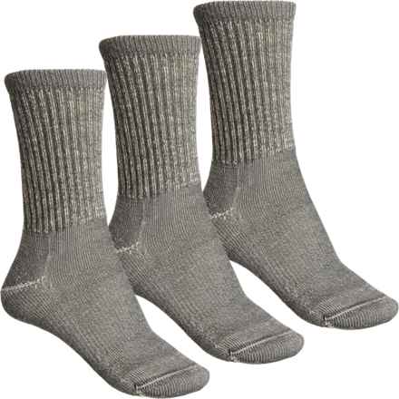 SmartWool Hike Classic Edition Light Cushion Hiking Socks - 3-Pack, Merino Wool, Crew (For Women) in Medium Gray