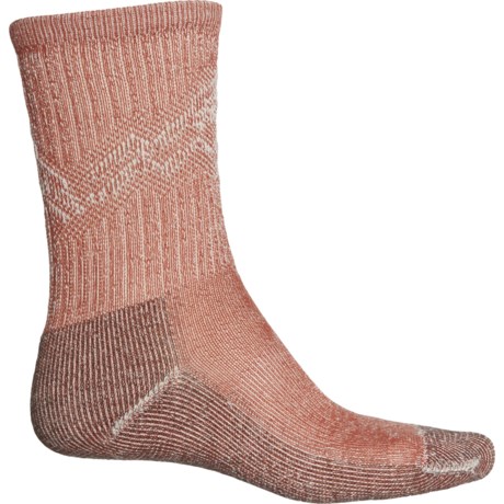 SmartWool Hike Classic Edition Mountain Pattern Socks - Merino Wool, Crew (For Men and Women) in Picante