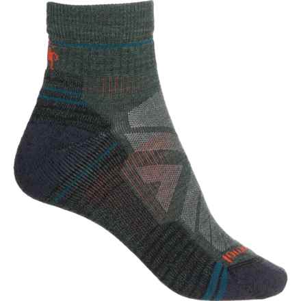 SmartWool Hike Light Cushion Hiking Socks - Merino Wool, Ankle (For Men and Women) in Dark Sage