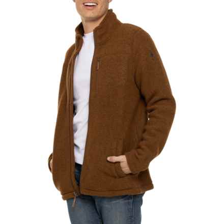 SmartWool Hudson Trail Fleece Full-Zip Jacket - Merino Wool in Fox Brown