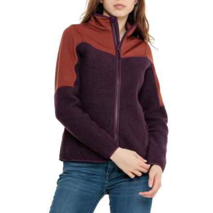 SmartWool Hudson Trail Fleece Jacket - Merino Wool, Full Zip in Eggplant H