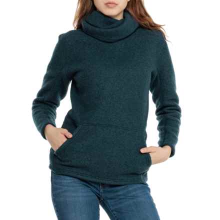 SmartWool Hudson Trail Fleece Sweater - Merino Wool in Twilight Blue