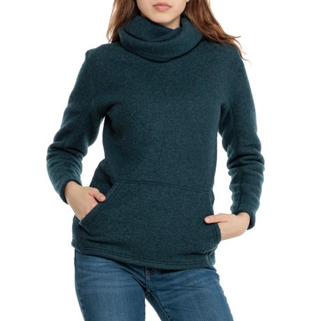 SmartWool Hudson Trail Fleece Sweater - Merino Wool in Twilight Blue