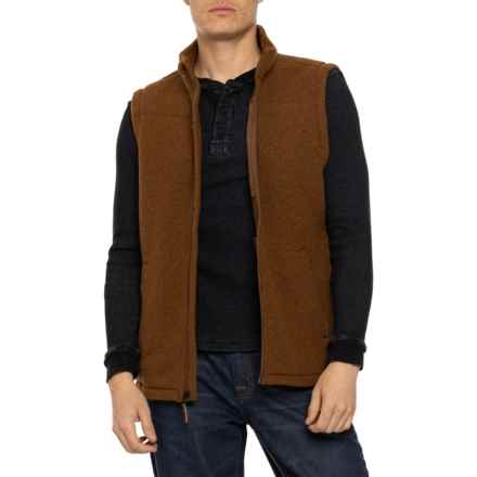 SmartWool Hudson Trail Fleece Vest - Merino Wool in Fox Brown