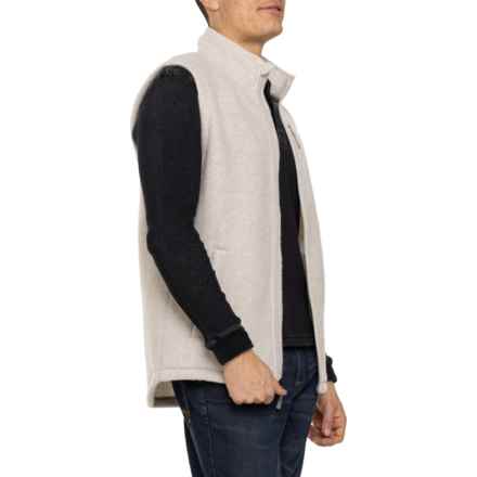 SmartWool Hudson Trail Fleece Vest - Merino Wool in Light Gray Heather