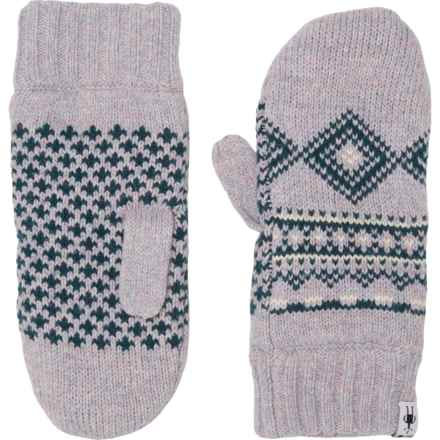 SmartWool Hudson Trail Nordic Mittens - Merino Wool (For Women) in Purple Eclipse