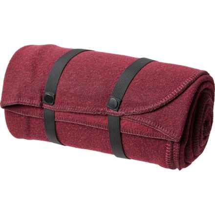 SmartWool Hudson Trail Oversized Throw Blanket - Merino Wool, 68x55” in Ruby