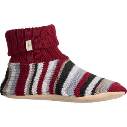 SmartWool Hudson Trail Pattern Slippers - Merino Wool (For Men) in Tibetan Red Heather