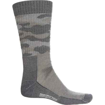 SmartWool Hunt Classic Edition Full-Cushion Camo Socks - Merino Wool, Crew (For Men and Women) in Light Gray