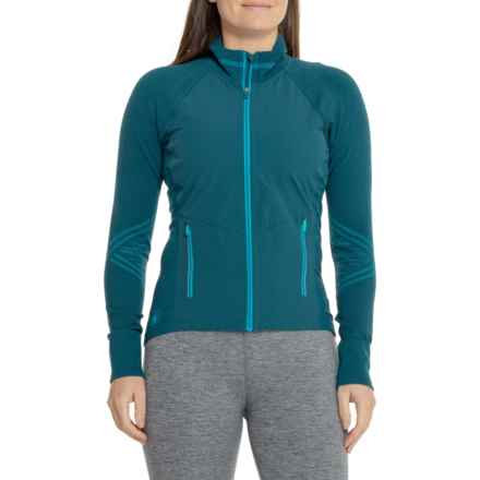 SmartWool Intraknit Active Full-Zip Jacket - Merino Wool in Active Twilight Blue/Pool Blue