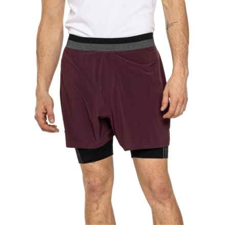 SmartWool Intraknit Active Lined Shorts - Merino Wool, Built-In Liner in Eggplant
