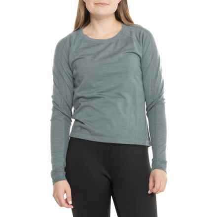 SmartWool Intraknit Active Seamless Shirt - Long Sleeve in Active Light Pewter Blue
