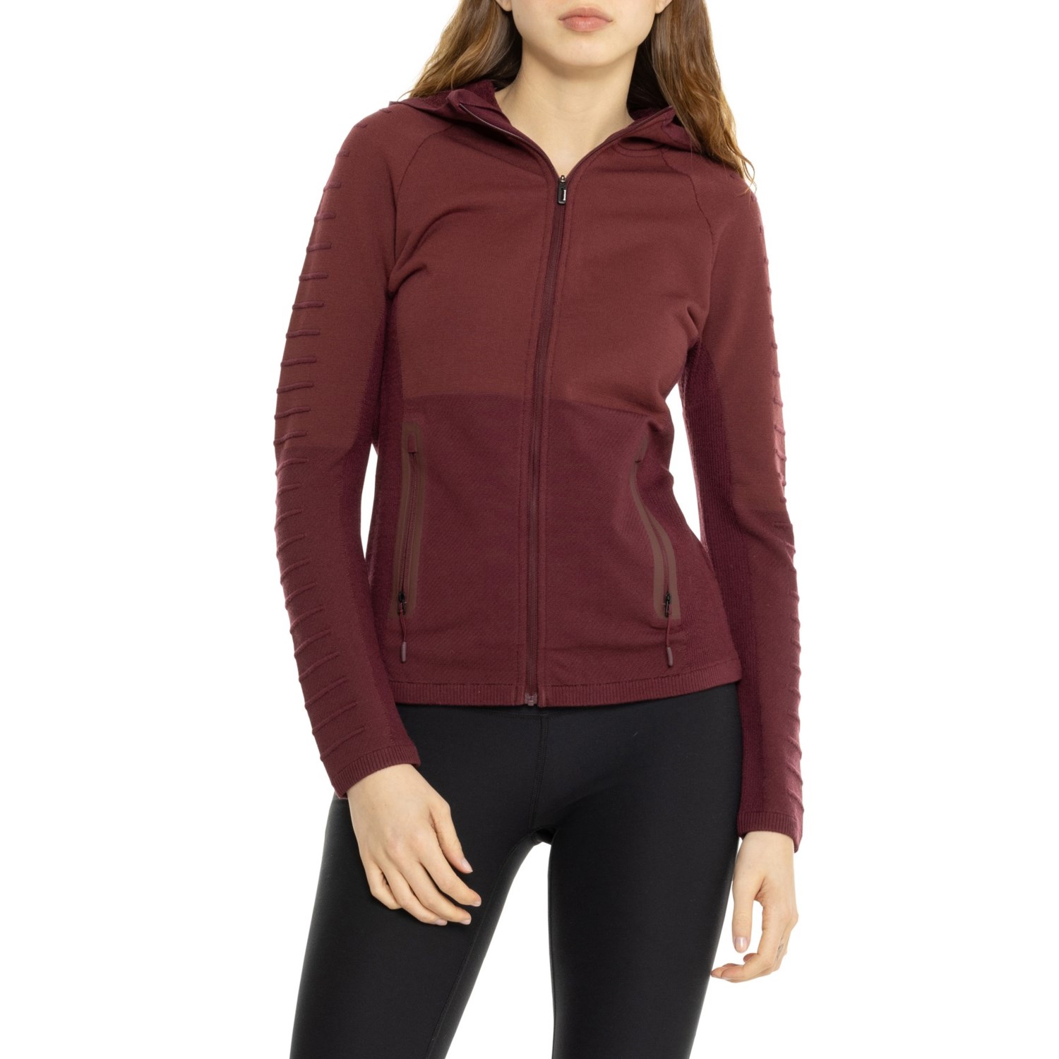 SmartWool Intraknit Fleece Hoodie Merino Wool Full Zip