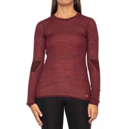 SmartWool Intraknit Merino 200 Base Layer Top - Merino Wool, Long Sleeve in Nts Black Cherry/Violet
