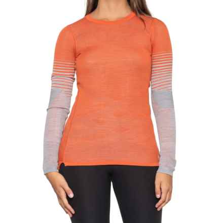 SmartWool Intraknit Merino 200 Base Layer Top - Merino Wool, Long Sleeve in Orange Rust