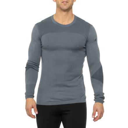 SmartWool Intraknit Merino 200 Base Layer Top - Merino Wool, Long Sleeve in Pewter Blue/Twilight
