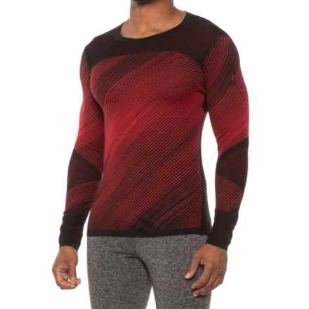 SmartWool Intraknit Merino 200 Pattern Base Layer Top - Merino Wool, Long Sleeve in Black Angled