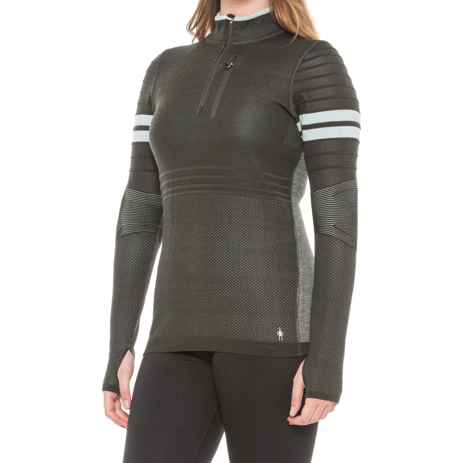 SmartWool Intraknit Tech Sweater Merino Wool, Zip Neck