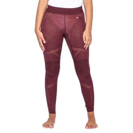 SmartWool Intraknit Thermal Base Layer Pants - Merino Wool in Nts Black Cherry/Violet