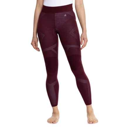 SmartWool Intraknit Thermal Base Layer Pants - Merino Wool in Nts Black Cherry/Violet