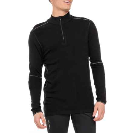 SmartWool Intraknit Thermal Max Base Layer Top - Merino Wool, Zip Neck, Long Sleeve in Black