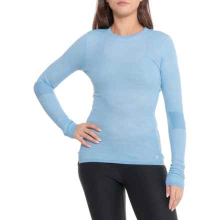 SmartWool Intraknit Thermal Merino 200 Base Layer Top - Merino Wool, Long Sleeve in Intraknit Thermal Bl Serene Blue/White