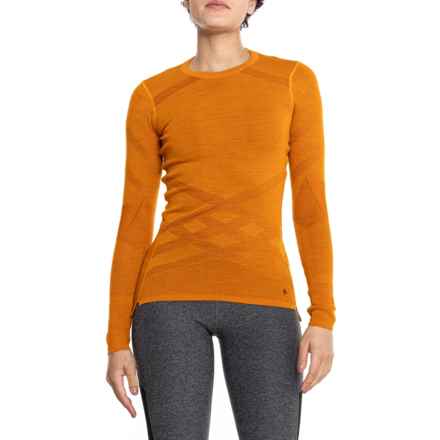 SmartWool Intraknit Thermal Merino 200 Base Layer Top - Merino Wool, Long Sleeve in Nts Marmalade/Pecan Brown