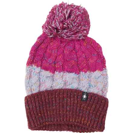 SmartWool Isto Retro Beanie - Merino Wool (For Women) in Purple Eclipse