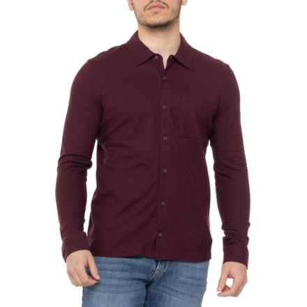 SmartWool Jersey Button-Up Shirt - Merino Wool, Long Sleeve in Everyday Eggplant
