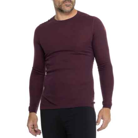 SmartWool Knit Thermal Base Layer Top - Merino Wool, Long Sleeve in Eggplant/Picante