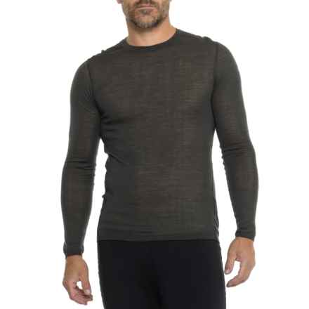 SmartWool Knit Thermal Base Layer Top - Merino Wool, Long Sleeve in North Woods/Coconut
