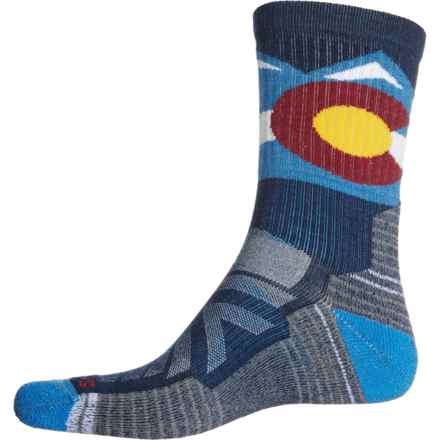 SmartWool Light Cushion Colorado Hiking Socks - Merino Wool, Crew (For Men and Women) in Deep Navy