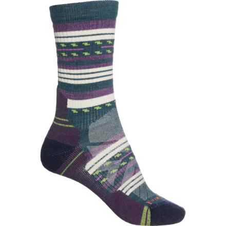 SmartWool Light Cushion Margarita Hiking Socks - Merino Wool, Crew (For Women) in Twilight Blue