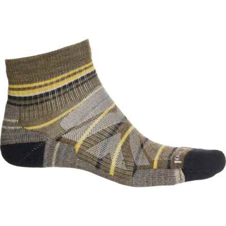 SmartWool Light Cushion Pattern Hiking Socks - Merino Wool, Ankle (For Men and Women) in Military Olive